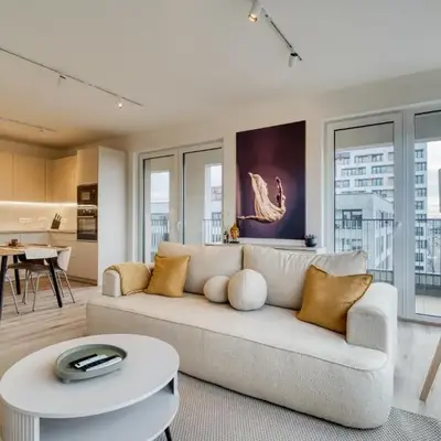 Chloé's Beige Apartment with big balcony