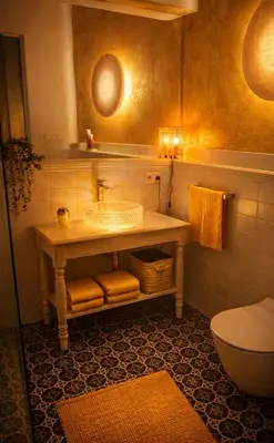 a bathroom with a sink and a toilet at Relax u potoka, vířivka, swimSpa, sauna