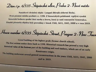 a letter from the president of the highest court in the united states at Romantic Apartment in historical house from 1398 in Prague city centre in Prague