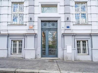 a building with a door on the side of it at Apartment Čelakovsky-4 by Interhome in Prague