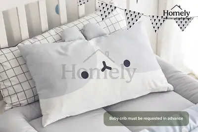 a white pillow with the words honey baby who must be requested in exchange at HOMELYI 28m2 Central studio with ELEVATOR and SELF CHECK-IN in Prague