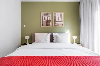a bridge in the middle of a city with buildings at Blueground Prague 7 furnished close to offices PRG-12 in Prague