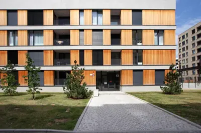 a floor plan of a house at Blueground Prague 7 furnished close to offices PRG-12 in Prague