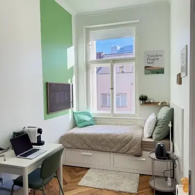 Old Town Green Room with private bathroom