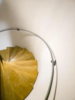 a close up of a leaf on a metal stand at Triplex Apartment with Private Terrace in Prague