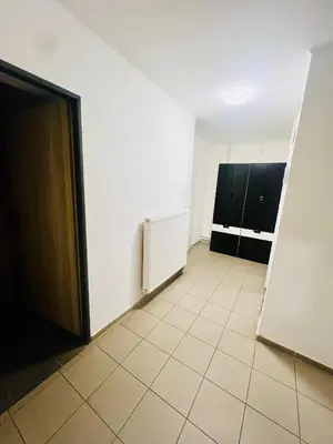 an empty room with a door and a tile floor at Big apartment in Brandýs nad Labem in Brandýs nad Labem-Stará Boleslav