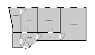 a floor plan of a building at Blueground Malá Strana view nr Prague Castle PRG-94 in Prague