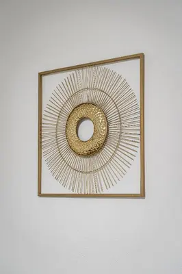 a picture of a donut in a frame on a wall at Lion Prestige Residence in Prague