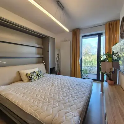 Elegant City Apartment with Balcony near Center
