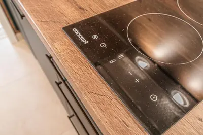 a close up of an electronic device on a counter at Elegant Prague Center Studio - Historic Building in Prague