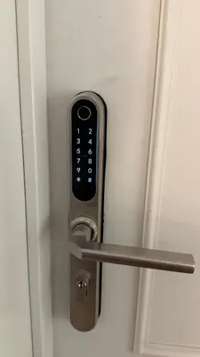 a door handle with a remote control in it at Vinohrady 105 - Prestige in Prague