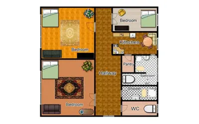 a floor plan of a house with at Apartment Skorepka 4 in Prague