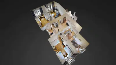 an overhead view of a house at Apartments with 2 Bathrooms- 5 minutes from Old Town - 102 m2 in Prague