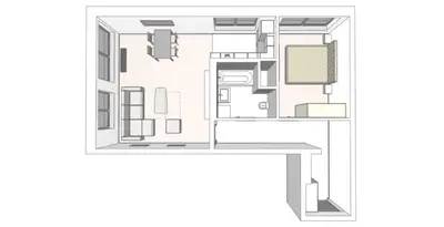 a floor plan of a small house at Rezidence Muzeum in Prague