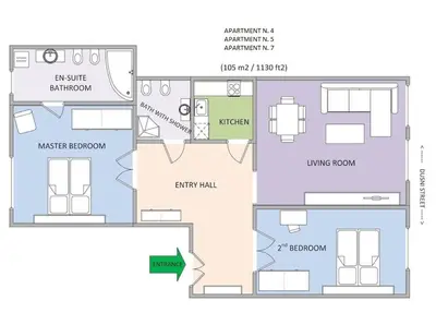 a floor plan of a house at Residence Salvator - by Prague City Apartments in Prague