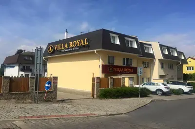 a building with a sign that reads ollilla royal at Villa Royal in Prague