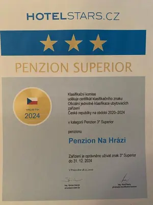 a visa card with a flag and a registration number at Penzion Na Hrazi in Poděbrady