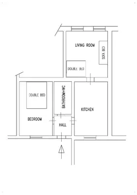 a block diagram of a house at Apartment Jackie in Prague