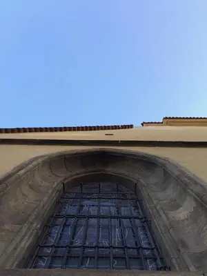 an overhead view of a building with a window at Old Town Basement in Prague