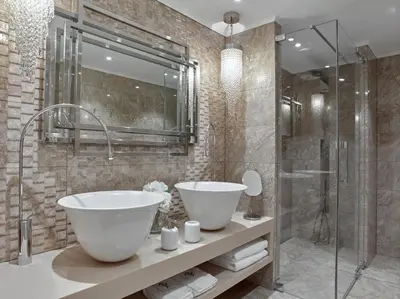 a bathroom with a large sink and a shower at PALOMA Průhonice in Pruhonice
