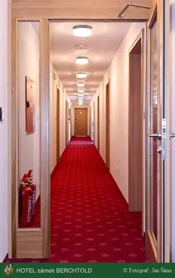 a bedroom with a bed and a couch at Hotel Zámek Berchtold in Kunice - Vidovice