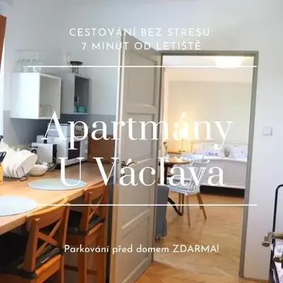 Apartmány U Václava - 7 minut od letiště Václava Havla - parkování zdarma