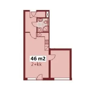 a floor plan at Big Apartment 291 - Rezidence Eliska Prague 9 in Prague