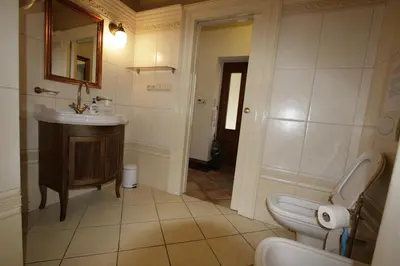 a bathroom with a sink and a toilet at Apartment No 0A Anenska 13 - Stare Mesto in Prague