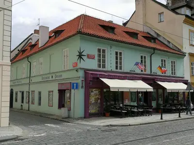 a building on the side of a street at Apartments U Švejků in Prague
