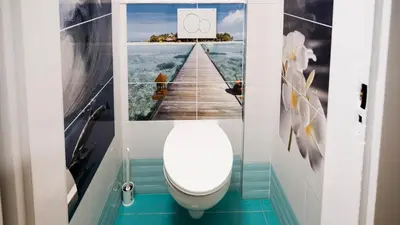 a bathroom with a toilet with a wooden bridge at Apartment Four Year Seasons - WALKABLE TO CENTRE, METRO AND RIVERSIDE in Prague