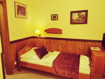 a bedroom with a bed in a room at River Star Hotel in Prague