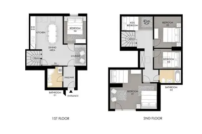 a floor plan of a house at Klimentska Cartoon apartments in Prague