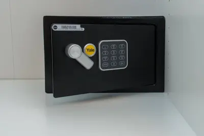 a small black box with a remote control at Apartment Florenc with 3-bathrooms & bedrooms in Prague