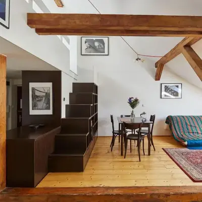 Prague Days - Open-plan Duplex with Corner Bath and Netflix in Vinohrady