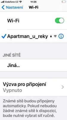 a screenshot of a cell phone with the words wfarma rep phropilot at Apartmán U ŘEKY in Srbsko