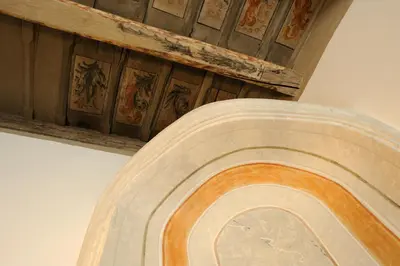 an overhead view of the top of a stairway at The Charles in Prague