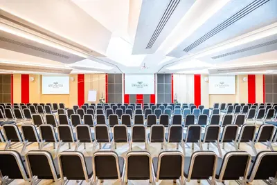 an empty lecture hall with chairs in it at Grandium Hotel Prague in Prague