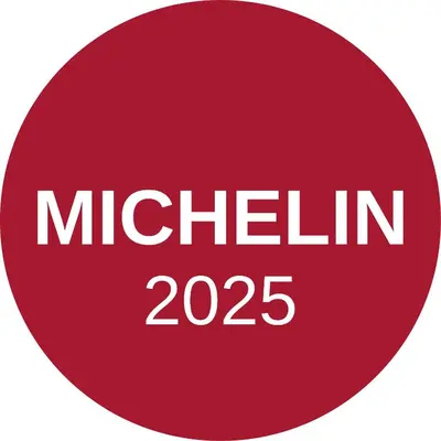 a red circle with the text michelin at Art Deco Imperial Hotel in Prague