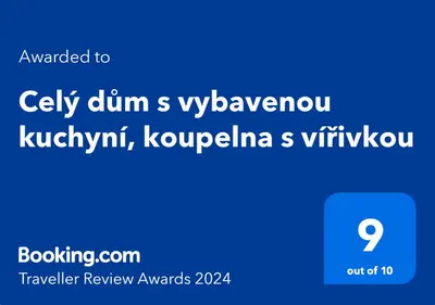 a screenshot of a cell phone with the words kelly dinems vancouver at Celý dům s vybavenou kuchyní, koupelna s vířivkou in Prague