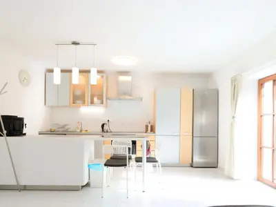 a hallway with a door leading into a room at Holiday Home Posázaví by Interhome in Jílové u Prahy