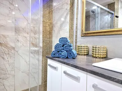 Gallery image of Wellness Gold apartment with Private SAUNA & JACUZZI in Prague