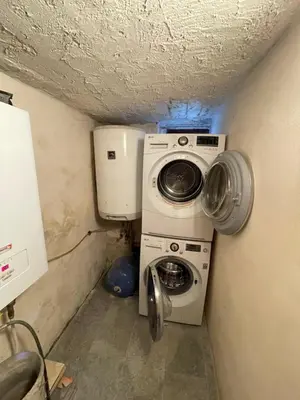 a washer and dryer in a small room at Chata Křivoklát in Křivoklát